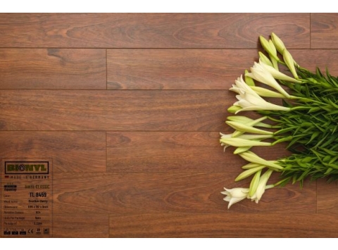 SÀN CÔNG NGHIỆP ĐỨC BINYL TL 8459 Brazilian Cherry - 08mm 