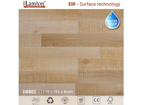 Sàn gỗ Lamton D8802 Lombok Cappuccino 8mm – AC4