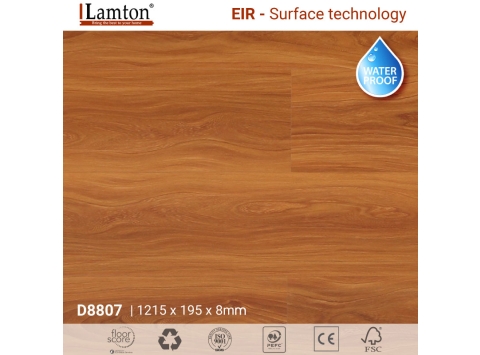 Sàn gỗ Lamton D8807 Odessa Mahogany 8mm – AC4